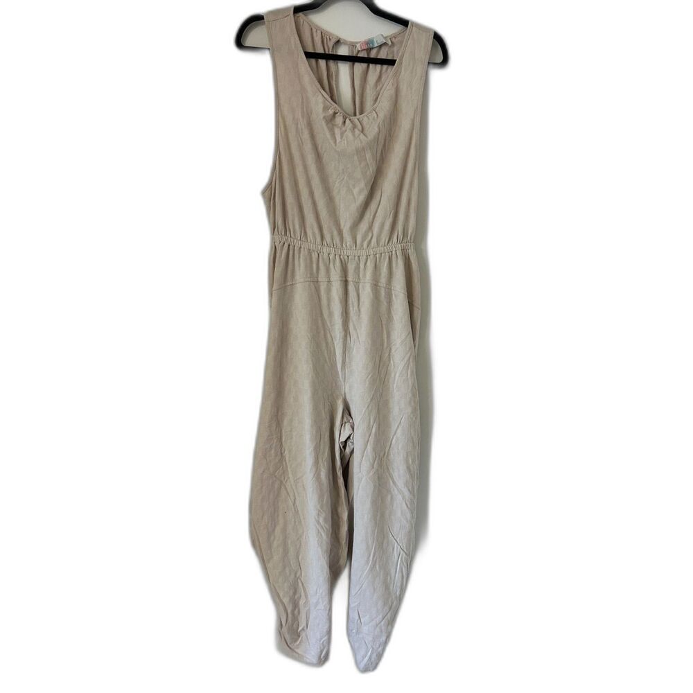 Free People FP Beach One-Piece Cream Jumpsuit L